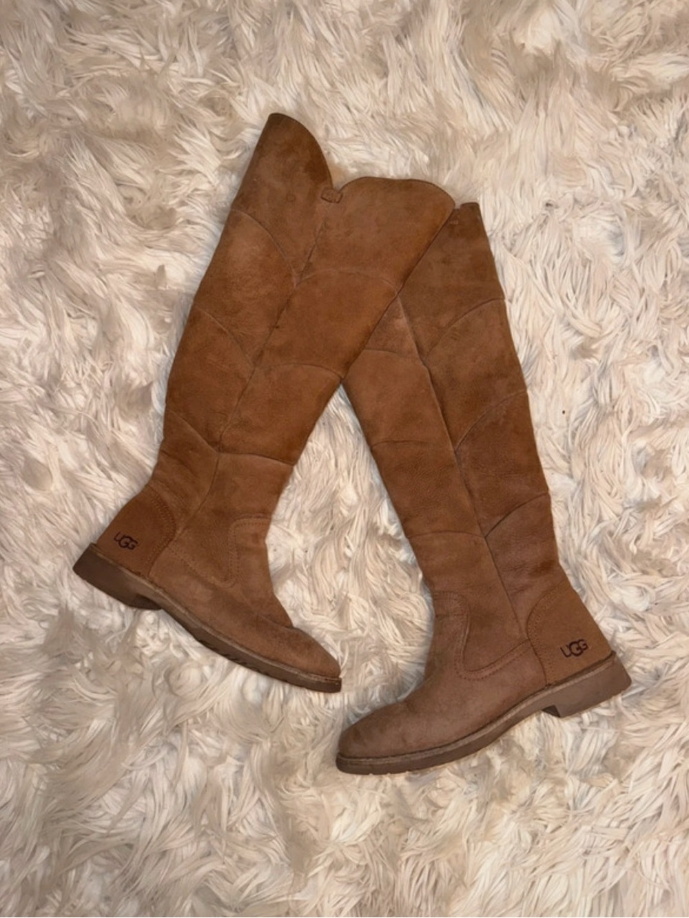 UGG Tall Chestnut Suede Over-the-Knee Boots